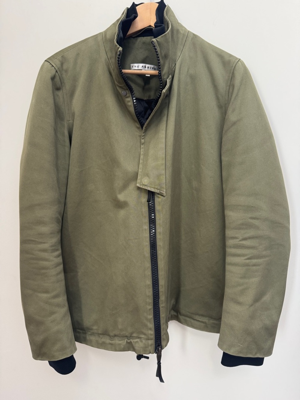 The Arrivals Olive Bomber Jacket Men's Medium Premium Outerwear Brooklyn NYC